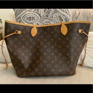 Authentic Luis Vuitton Neverfull MM monogram bag